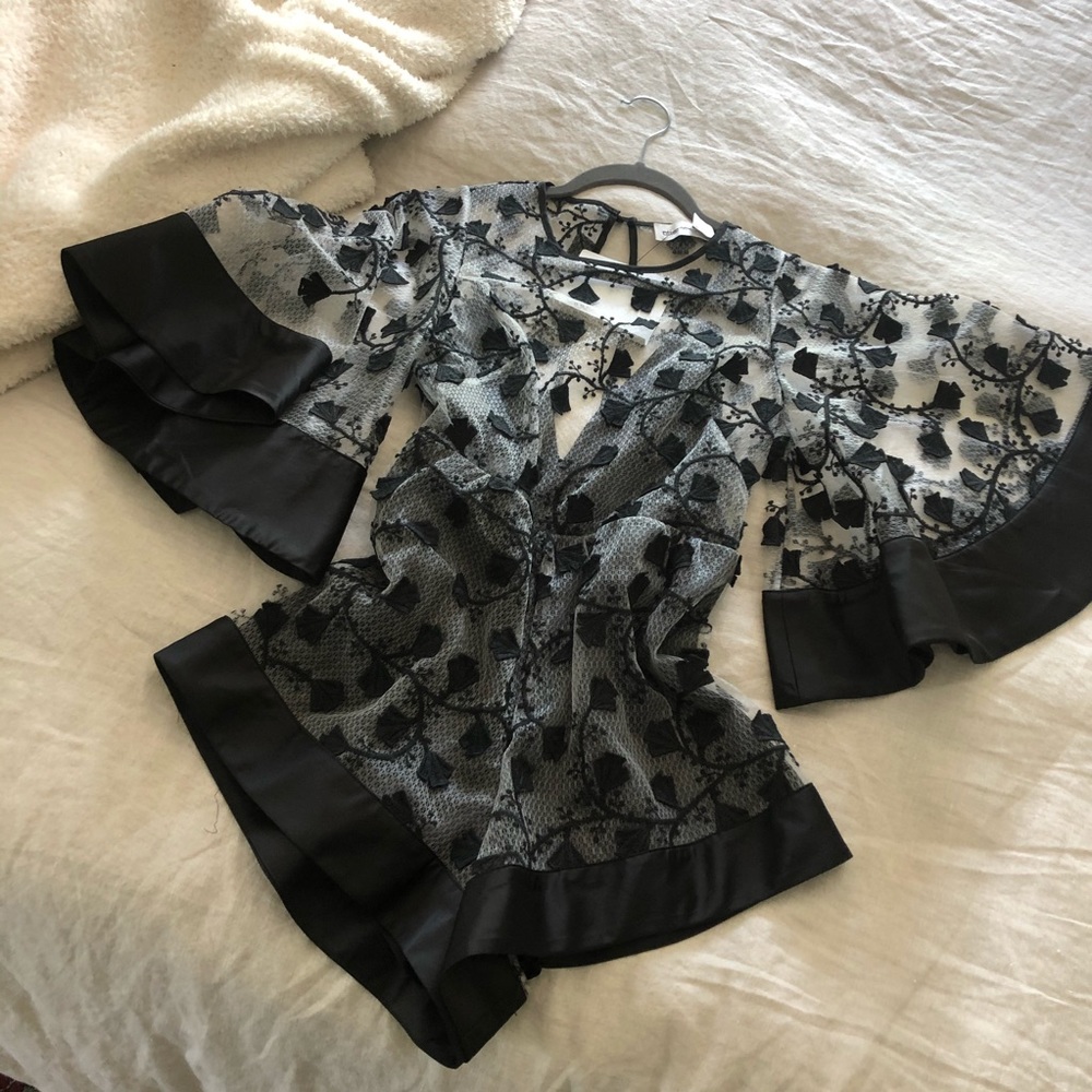 Alice McCall Black Gypsy Eyes Romper Playsuit